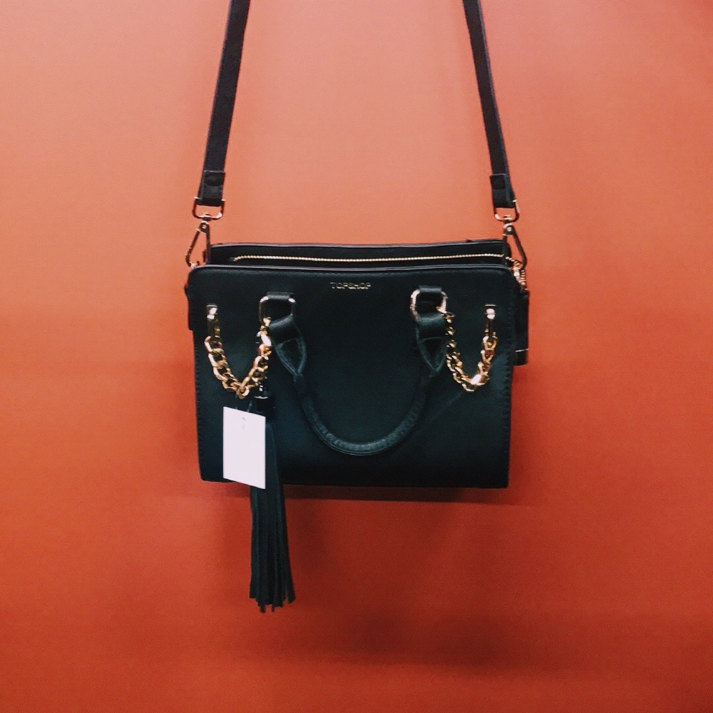 Top Shop Black Leather Bag